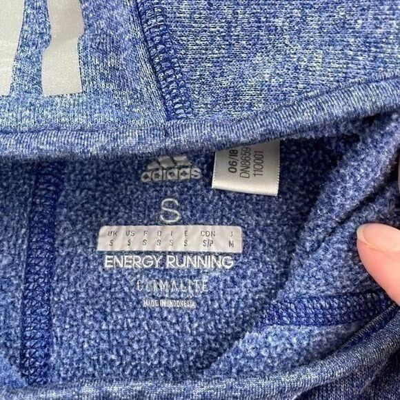 Adidas Running Climalite Pullover Hoodie Thumbholes S - Picture 7 of 7